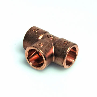 Afbeelding van T-STUK MESSING CAPILLAIR 15 MM