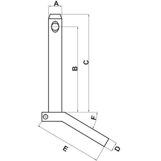 Afbeelding van TREKPEN HANDGREEP 25X123 MM