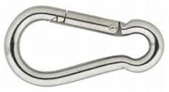 Afbeelding van KARABIJNHAAK VERZINKT 120X11 MM