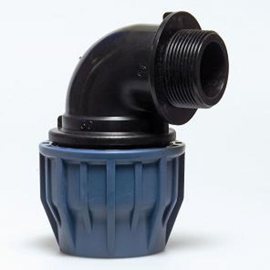 Afbeelding van KOPPELING KNIE 90° BUITENDR. 25 MMX1/2"