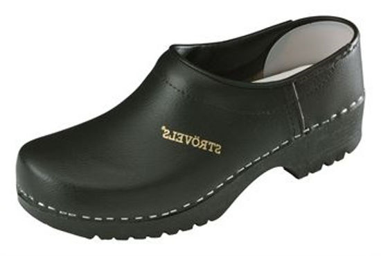 Afbeelding van KLOMPSCHOEN STROVELS DICHT ZWART MT 44