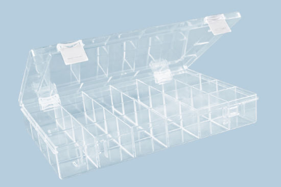 Afbeelding van VAKKENDOOS 24 VAKS KUNSTSTOF TRANSPARANT