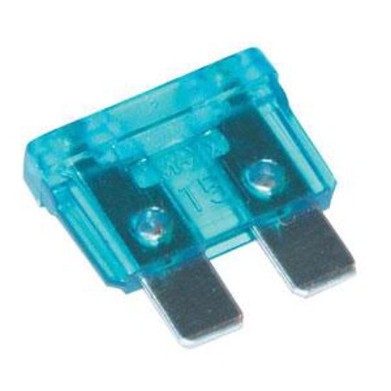 Afbeelding van STEEKZEKERING BLAUW 15 AMP 25 ST