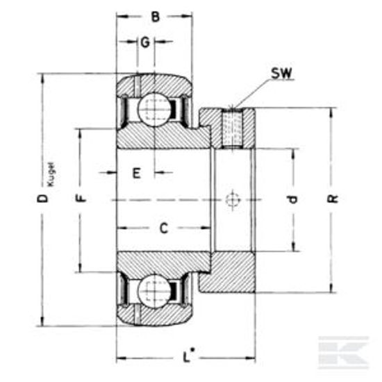 Afbeelding van SPANLAGER GRAE 40 NPPB