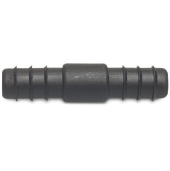 Afbeelding van VERBINDINGSPIJPJE PP ZWART 16 MM