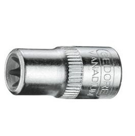 Afbeelding van DOPSLEUTEL TORX GEDORE 1/4" TX20 E10