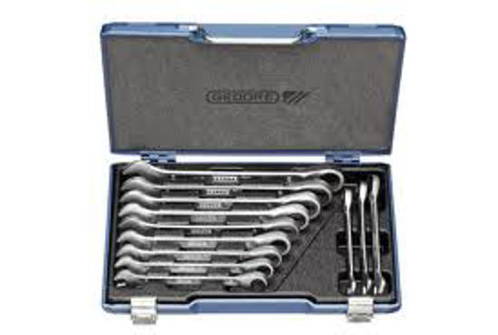 Afbeelding van RINGRATELSTEEKSLEUTELSET GEDORE 12-DLG