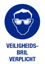 Afbeelding van BORD "VEILIGHEIDSBRIL VERPLICHT"