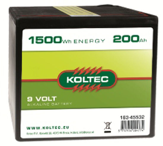 Afbeelding van BATTERIJ KOLTEC ALKALINE 9 V 200 AH