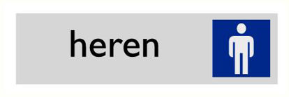 Afbeelding van STICKER "HEREN" TOILET