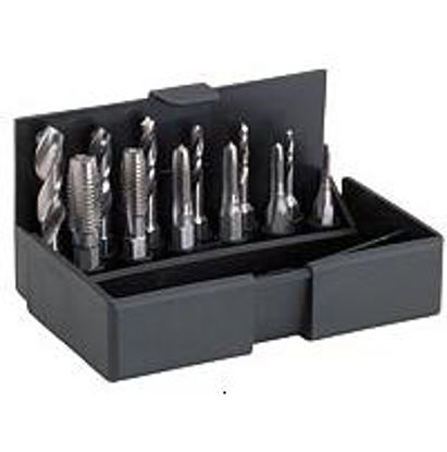 Afbeelding van TAPBIT/BOORBIT VOLKEL M3-10 HSS SET 1/4"