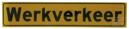 Afbeelding van BORD" WERKVERKEER" MAGN. REFLECT 400X110