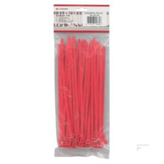 Afbeelding van KABELBANDJES ROOD 4.8X200 100ST