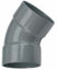Afbeelding van PVC RIOOLBOCHT 45° 75 MM