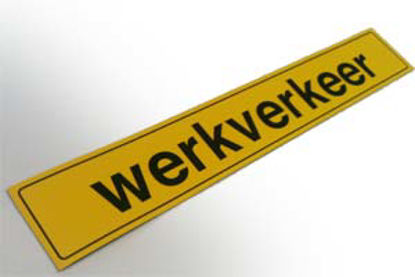 Afbeelding van BORD "WERKVERKEER"  MAGN.