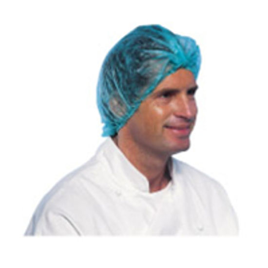 Afbeelding van HAARMUTS WEGWERP  BLAUW 100 ST