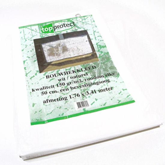 Afbeelding van BOUWHEKKLEED WIT 1.76 X 3.41 MT