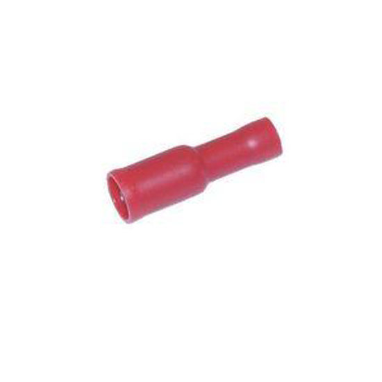 Afbeelding van RONDSTEKKERHULS 4MM ROOD 25 ST