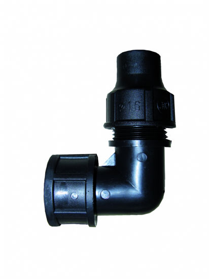 Afbeelding van KNIE VERBINDER DRUPPELSLANG 16X1/2" BI