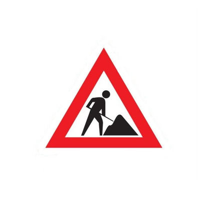 Afbeelding van BORD 'WERK IN UITVOERING' 35CM