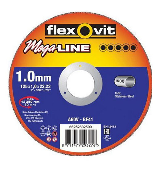 Afbeelding van SLIJPSCHIJF FLEXOVIT INOX 125X1,0MM