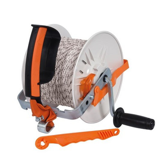 Afbeelding van HASPEL + 500M WIT DRAAD GALLAGHER