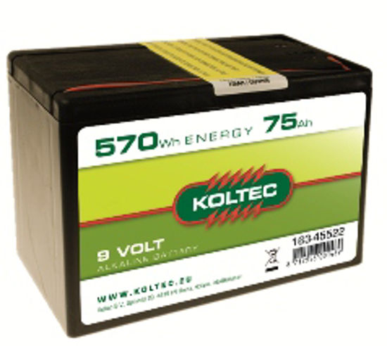 Afbeelding van BATTERIJ KOLTEC ALKALINE 9 V  75  AH