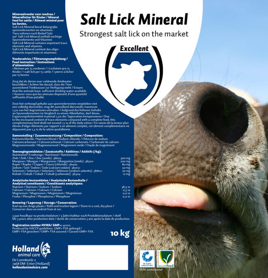 Afbeelding van LIKSTEEN " MINERAL "RUND 10KG