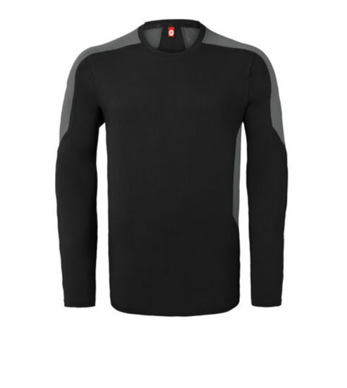 Afbeelding van SHIRT LANGE MOUW HAVEP ZWART/GRIJS 2XL