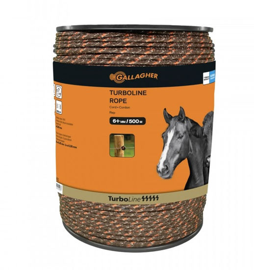 Afbeelding van SCHRIKKOORD GALLAGHER 6MM 1X500M BRUIN